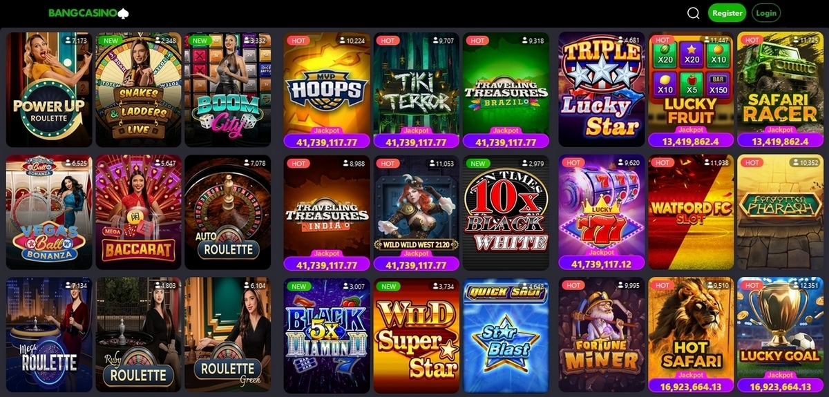 Games in Bang Casino