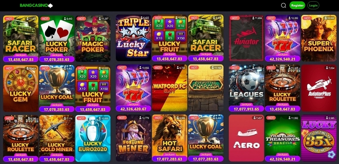 Top Games in Bang Casino
